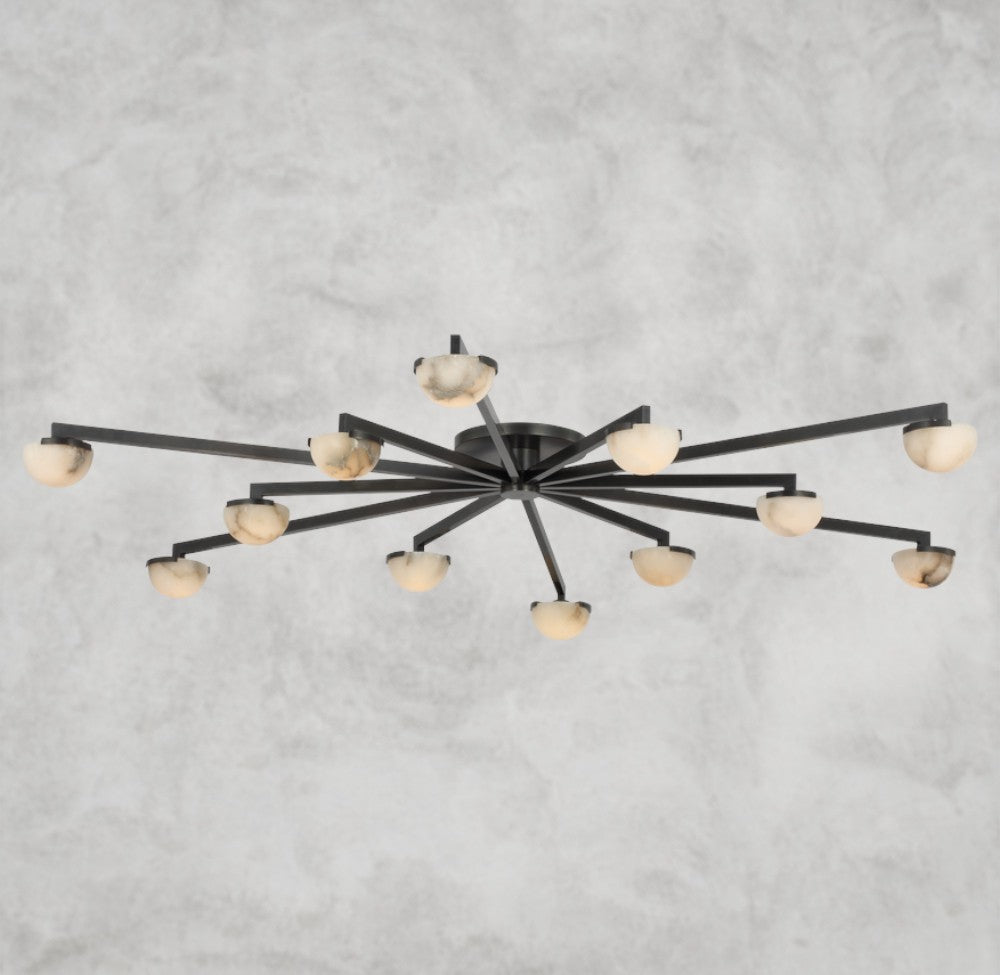 Pedra Staggered Arm Flush Mount 36", 48", 60"